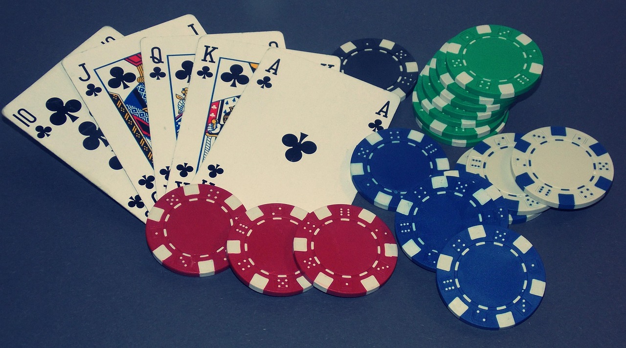 Poker chips stacked on a felt table — the 1997 Main Event comeback